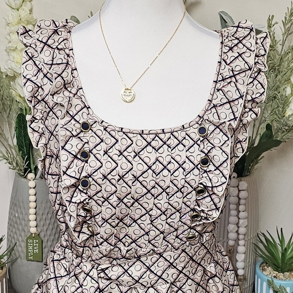 JUICY COUTURE | 100% SILK BELTED SERVANT DRESS - Picture 6 of 16